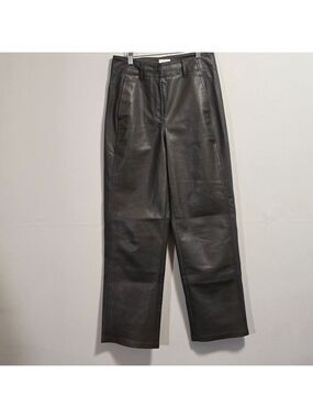 Wilfred Free Olive Green Faux Leather Pants